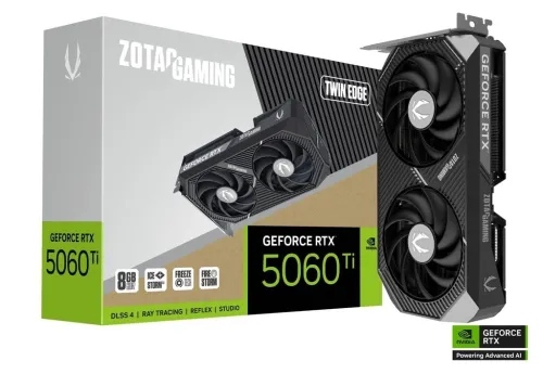 ZOTAC GAMING GEFORCE RTX 5060 TI TWIN EDGE - 16GB GDDR6 - DLSS 4 - RAY TRACING - REFLEX