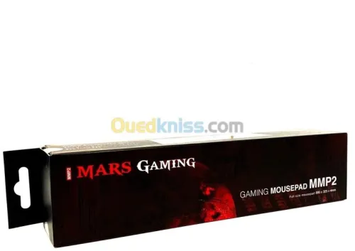 TAPIS DE SOURIS MARS GAMING MMP2  - NANOTEXTILE  XL - GMAING MOUS PAD - RED & BLACK