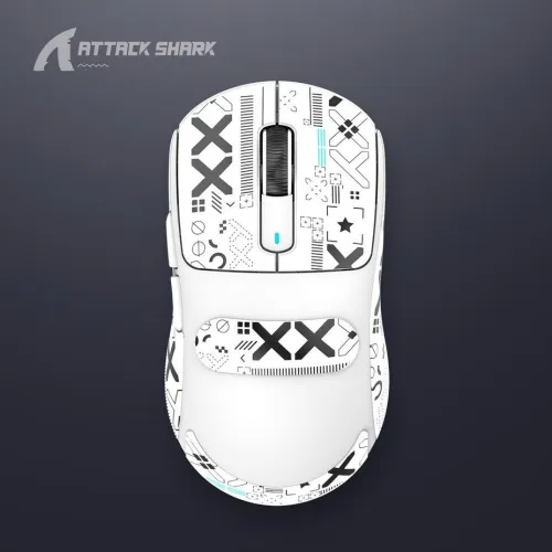 ATTACK SHARK X3 - SOURIS FILAIRE & SANS FIL - BLUETOOTH - 2.4G - 6 BOUTONS -26000 DPI- 1KHZ - WHITE