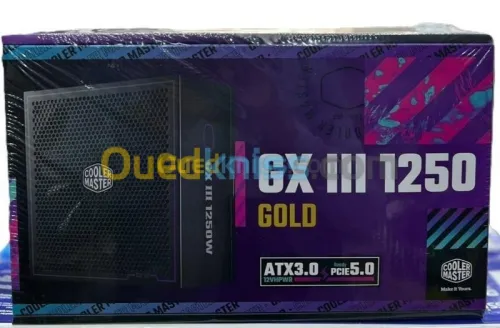 COOLER MASTER GX3 1250W - ALIMENTATION 80 PLUS GOLD - FULL MODULAIRE - ATX 12V 3.0 - PCI-E 5.0 -NOIR