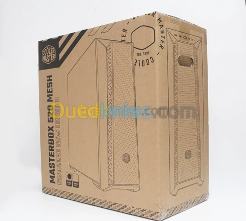 COOLER MASTER MASTERBOX MB520 MESH - BOÎTIER MOYEN TOUR - VERRE TREMPÉ - FAÇADE MESH - ARGB - NOIR 