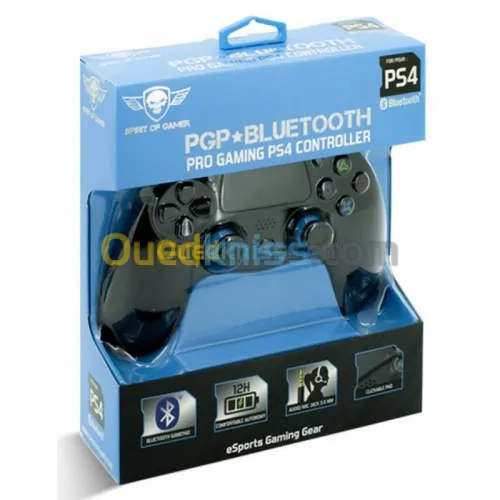 Spirit of Gamer Pro Gaming PS4 Controller SOG-BTGP41 Manette sans fil Bluetooth avec rétro-éclairage