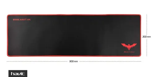 HAVIT MP830 - TAPIS DE SOURIS GAMING - 900 x 300 x 3 MM - SURFACE LISSE - BASE ANTIDÉRAPANTE - DESIGN GAMING - BLACK