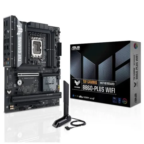 ASUS TUF GAMING B860M-PLUS WIFI - CARTE MÈRE MICRO-ATX - SOCKET LGA1851 - INTEL B860 - DDR5 - PCIe 5.0 - WIFI 7