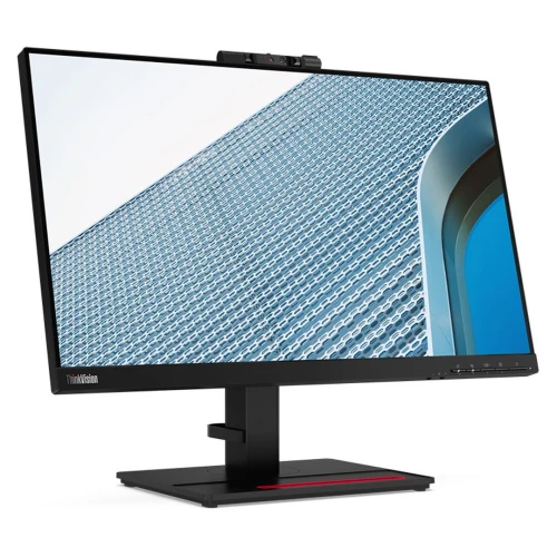 ECRAN LENOVO THINKVISION T24V-20 - 23.8" FULL HD - 60 Hz - IPS - 4MS - HDMI/DP/VGA - WEBCAM - SPEAKERS - ADJUSTABLE - BLACK