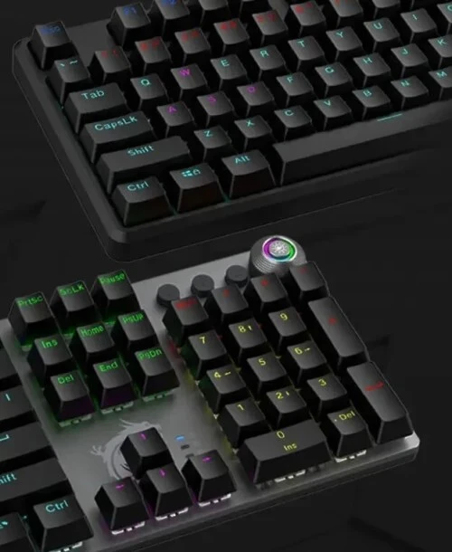 MSI VIGOR GK50Z V2 - CLAVIER GAMING MÉCANIQUE - BLUE SWITCHES - RGB - 100% AZERTY - NOIR - BLACK