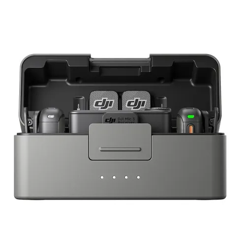 DJI MIC 3 - MICROPHONE SANS FIL - 2 ÉMETTEURS TX + 1 RÉCEPTEUR RX - BOÎTIER DE CHARGE - NC - BLACK