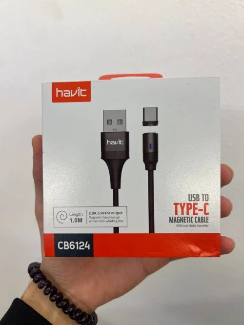 HAVIT CB6124 - CÂBLE USB TYPE-C - CHARGE RAPIDE 2.0A - TRANSFERT DE DONNÉES - DURABLE - BLACK