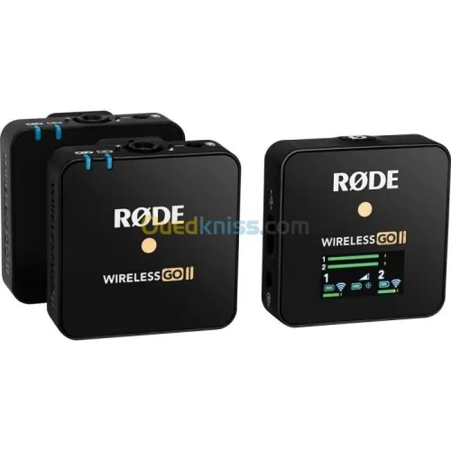 RODE Wireless GO II Dual Channel Système De Microphone Numérique Sans Fil Compact Avec Micro 