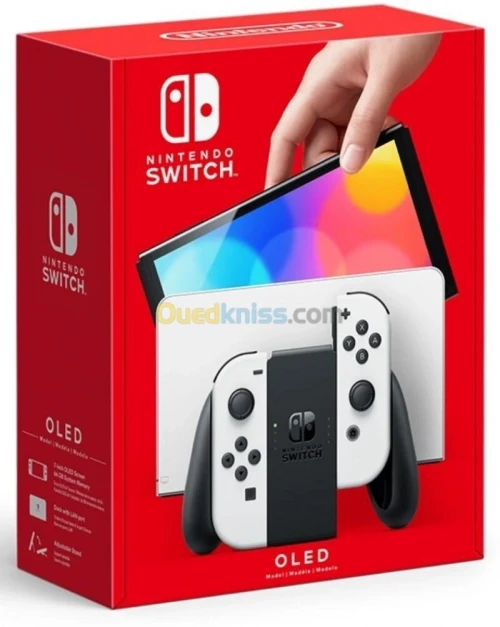 NINTENDO SWITCH OLED - AVEC STATION D'ACCUEIL ET MANETTES JOY-CON