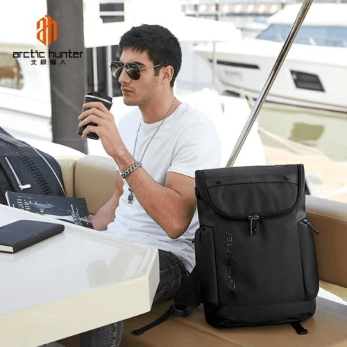ARCTIC HUNTER B00465 - SAC À DOS 15,6" - 25L - POLYESTER IMPERMÉABLE - DOCUMENT & LAPTOP - ETANCHE
