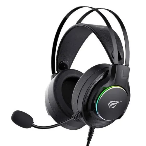 HAVIT H2007U BLACK - CASQUE GAMING FILAIRE USB 7.1 - HAUT-PARLEURS 40MM - SON SURROUND - MICROPHONE FLEXIBLE - RGB - BLACK
