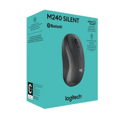 LOGITECH M241 SILENT - SOURIS BLUETOOTH SANS FIL - COMPACTE - 18 MOIS AUTONOMIE - GRAPHITE - ORIGINAL