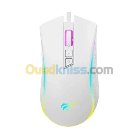 HAVIT GAMENOTE MS1034 - SOURIS GAMING FILAIRE RGB - 6 BOUTONS PROGRAMMABLES - 7200 DPI - ERGO - NOIR