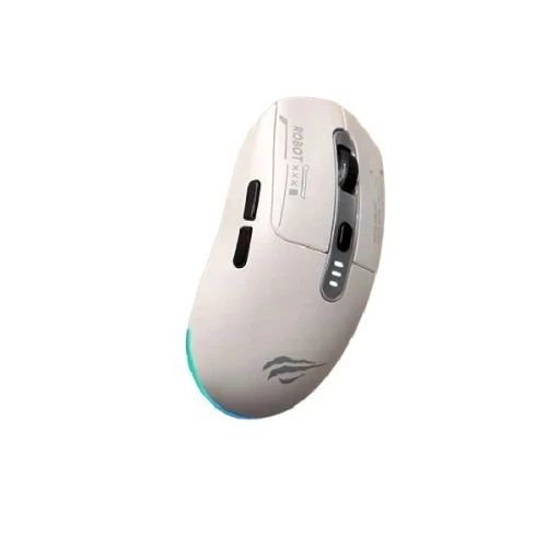 HAVIT GAMS64WB - CLAVIER GAMING SANS FIL - 2.4GHZ + BLUETOOTH - RGB - COMPACT - ERGONOMIQUE - WHITE