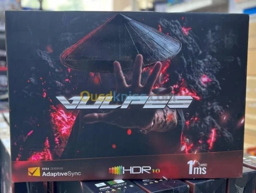 VULPES AURA - ÉCRAN GAMING 24" - DALLE IPS FHD - 165HZ - 1MS - PC & CONSOLE - ULTRA GAMING - BLACK