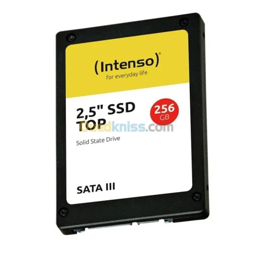 INTENSO SSD 256GB SATA III 2.5 - DISQUE DUR SSD - 2.5" - SATA III - JUSQU'À 500 MB/S - BLACK