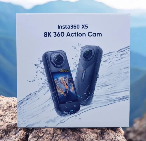 INSTA360 X5 - CAMÉRA D'ACTION - 8K 72MP - STABILISATEUR - WIFI -BLUETOOTH -IPX8 -2400MAH -BLACK