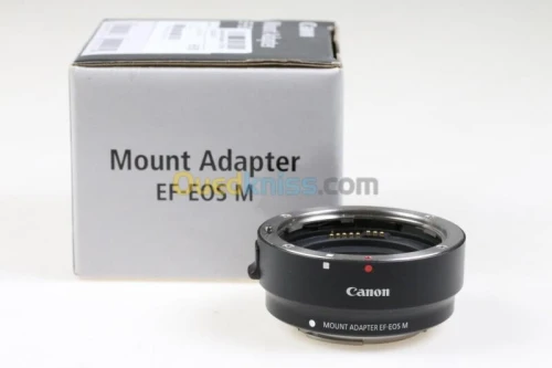 ADAPTATEUR MONTURE CANON EF-EOS M ORIGINAL- À BOÎTIER EOS - POUR EOS M10 M50 M50 Mark II M100 -NOIR