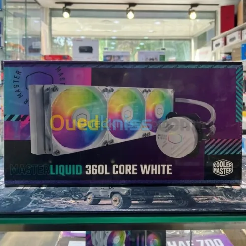 COOLER MASTER MASTERLIQUID 360L CORE ARGB - WATERCOOLING WHITE EDITION - INTEL ET AMD - 3 FAN 120 MM