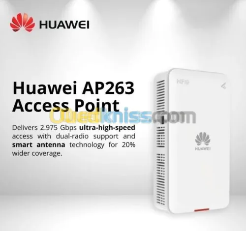 HUAWEI eKitEngine AP263 - POINT D'ACCÈS WI-FI 6 - 11AX INDOOR - 2+2 DUAL BAND - 5GHZ -2.4 GBPS -BLE 