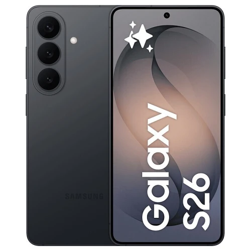 SAMSUNG GALAXY S26 - EXYNOS 2600 - 12GB - 256GB - DUAL SIM - 6.3" AMOLED - 50MP - 5G - USB-C - 4300 MHA - BLACK SM-S942B SM-S942B