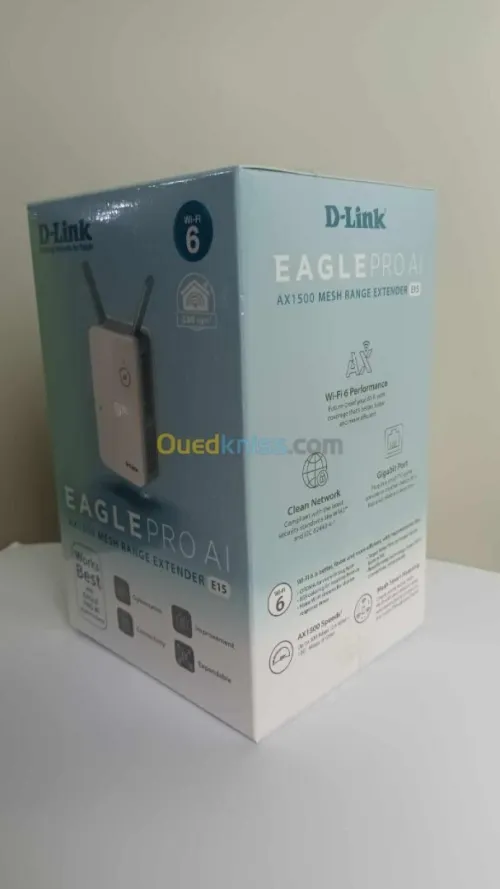 D-Link E15 Répéteur WiFi Mesh Eagle Pro AI AX1500 