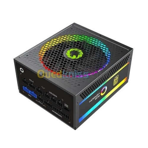 ALIMENTATION GAMEMAX RGB-1050 PRO - 1050W - FULL MODULAIR - CERTIFIÉE 80+ GOLD - ATX 3.0 / 3.1 - RGB - HAUTE - BLACK