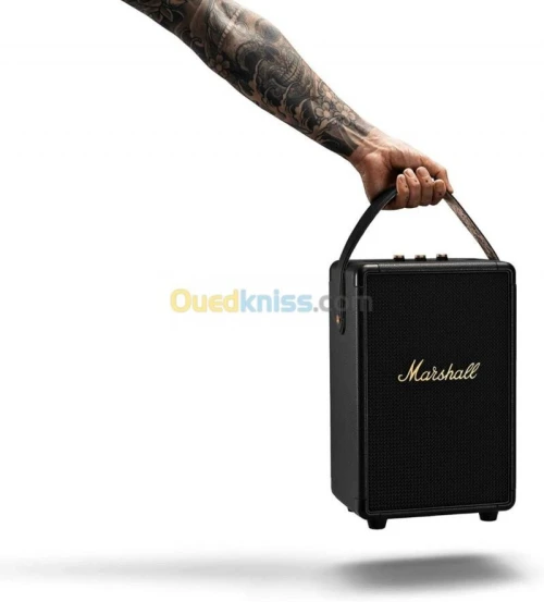 BAFFLE MARSHALL TUFTON - BLUETOOTH PORTABLE - - MULTI-HÔTES - TRUE STEREOPHONIC - IMPERMÉABLE- NOIR
