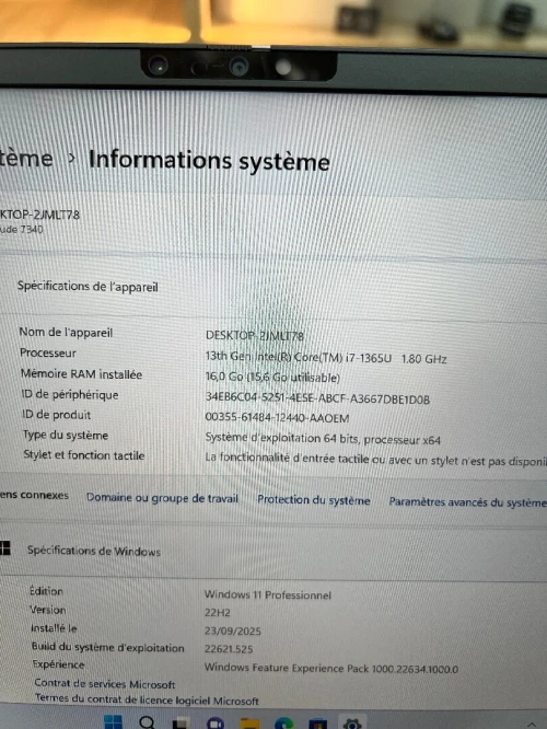 Dell latitude 7340 i7-1365U 16gb 256ssd