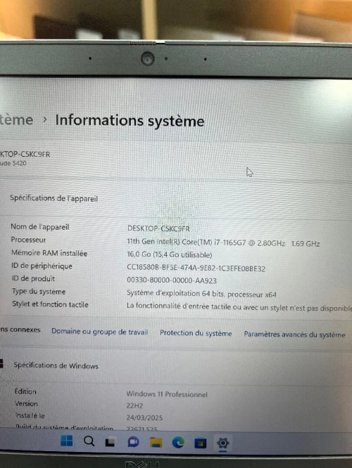 Dell latitude 5420 i7-1165G7 16gb 256ssd