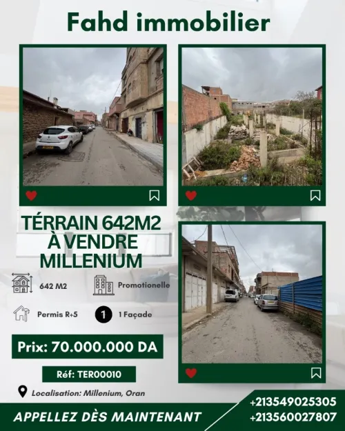 Vente Terrain Oran Oran