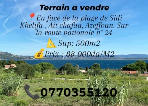 Vente Terrain Tizi Ouzou Azeffoun