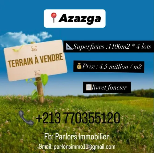 Vente Terrain Tizi Ouzou Azazga