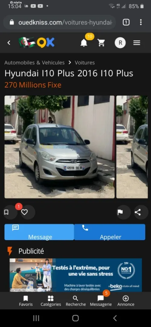Hyundai i10 Plus 2015 GL Clim