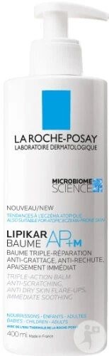 La Roche-Posay Lipikar Baume AP+M Peau Sèche À Tendance À L'Eczéma Atopique Flacon Pompe 400ml