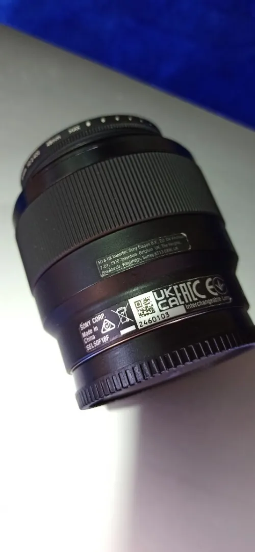 Objectif Sony 50 mm f1.8 avec filtre ND
