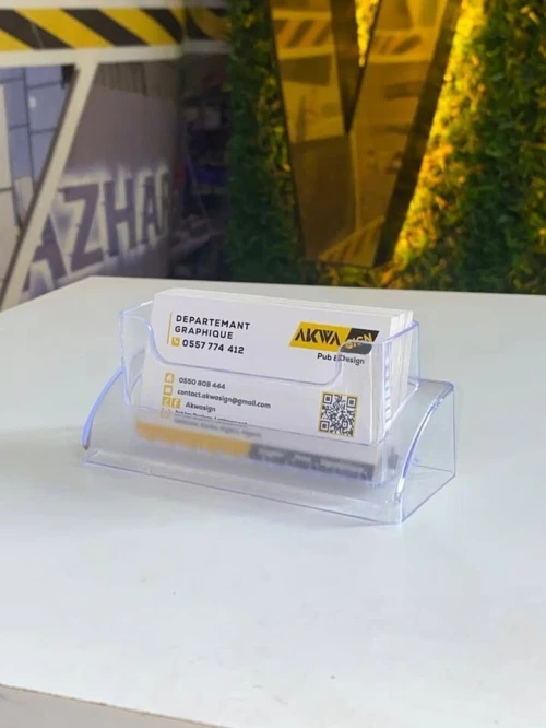 Plexiglass :Porte-cartes de visite en plexiglass transparent,
