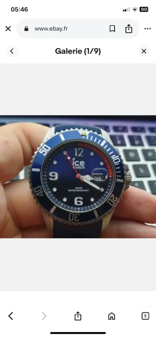 Montre Ice Watch noir et blue