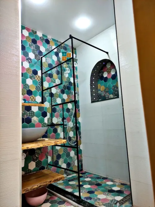 Cabine de douche sur mesure (travail de luxe) 