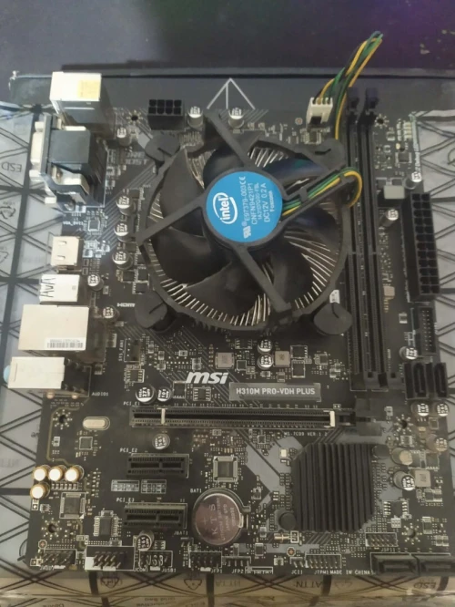 Kit Intel i3-9100F + MSI H310M PRO-VDH PLUS + Ventirad Intel origine inclus