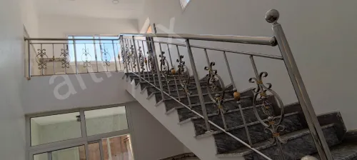Rampe d'escalier en inox 