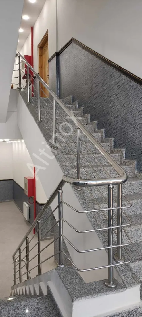 rampe d' escalier en inox 
