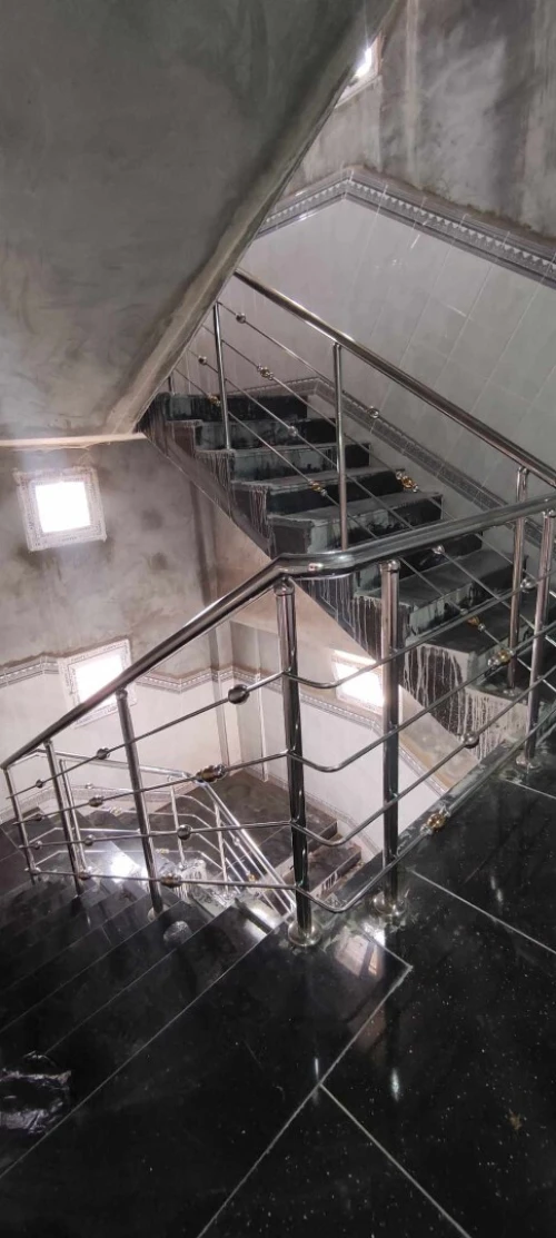 rampe d' escalier en inox