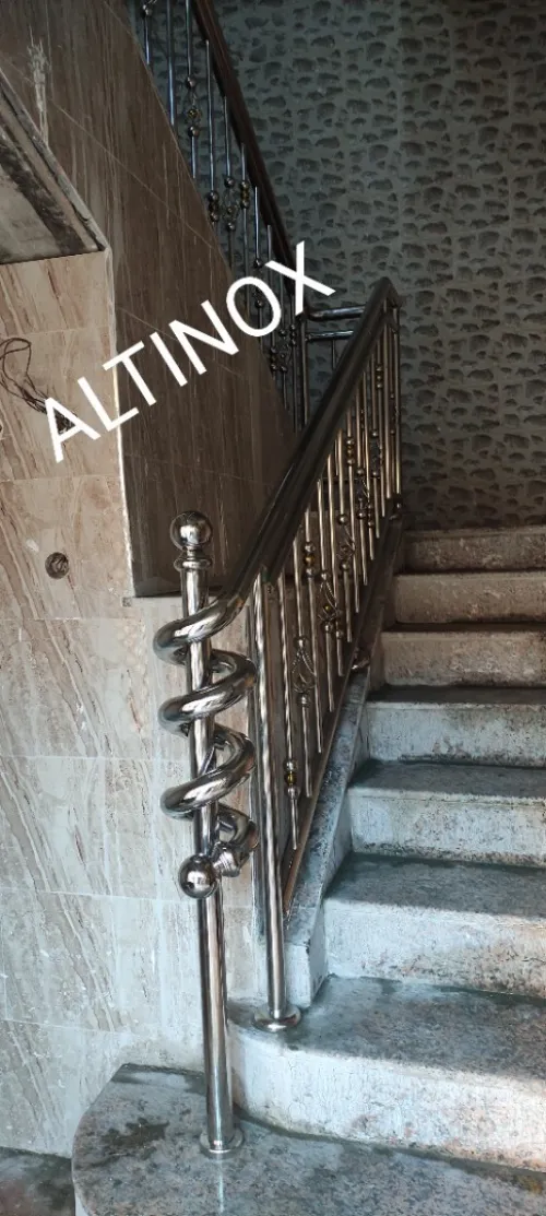 rampe d' escalier en inox 