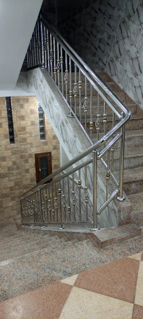 rampe d' escalier en inox 
