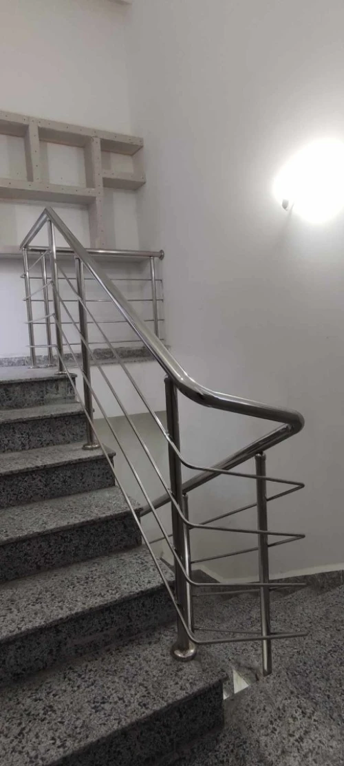 rampe d' escalier en inox