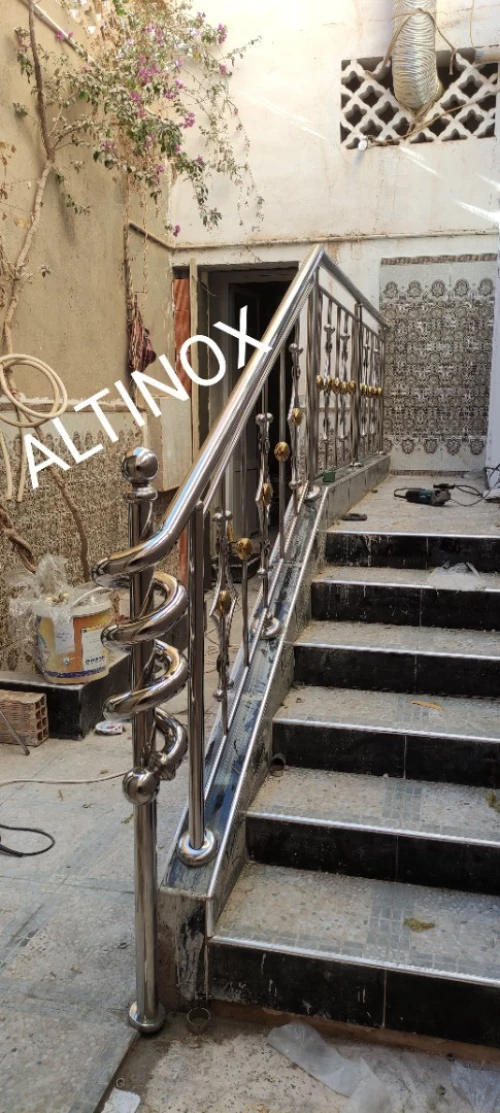 Rampe d' escalier en inox