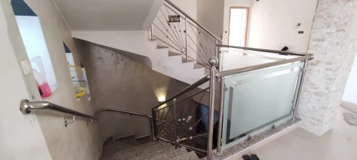 Rampe d'escalier en inox 