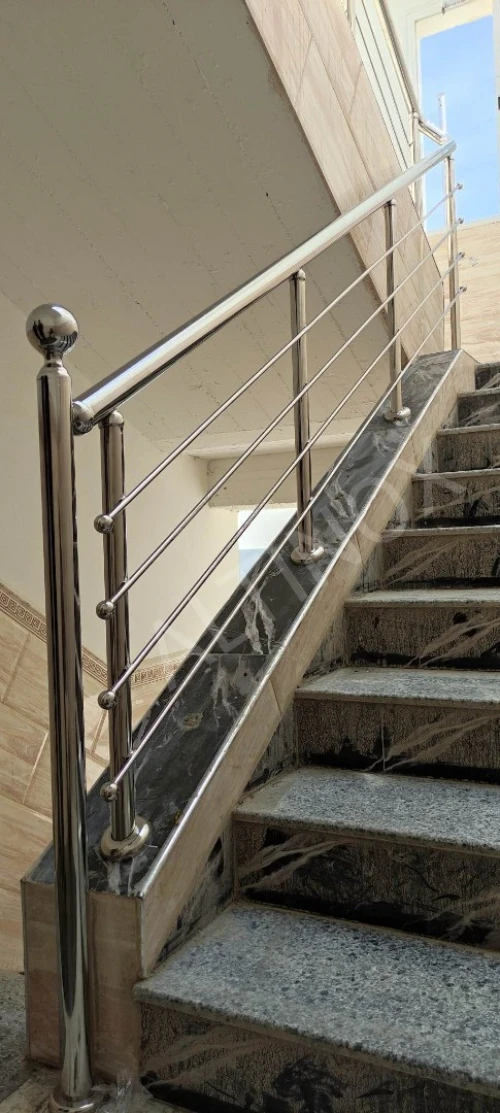 Rampe d'escalier en inox 